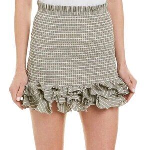 PETERSYN x Revolve Sonoma Pink Stripe Barrett Skirt Size Medium NEW NWOT